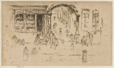 アーチウェイ、ブリュッセル、1887 作： James Abbott McNeill Whistler